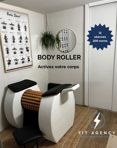 Le Body Roller dans le studio, sous le panneau Activez votre corps