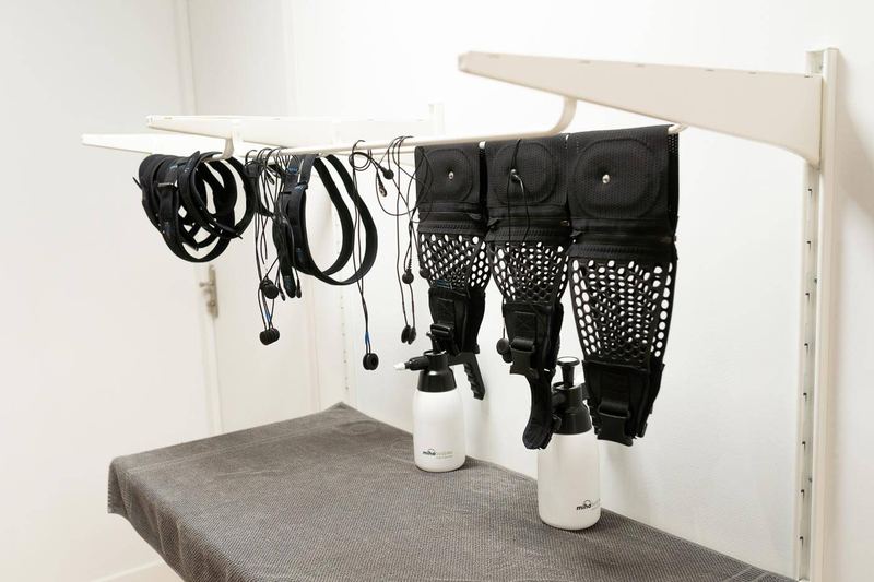 Les tenues d'électrostimulation prêtes pour la séance
